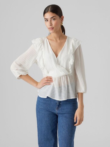 VERO MODA Bluse in Weiß: Vorderseite