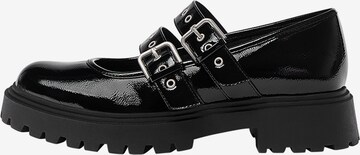 Pull&Bear Slipper in Schwarz