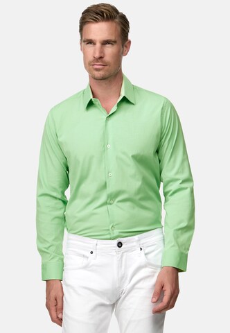 Rusty Neal Slim fit Overhemd in Groen: voorkant