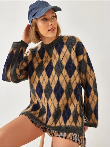 Pull-over 'Pullover' Bianco Lucci en gris : devant