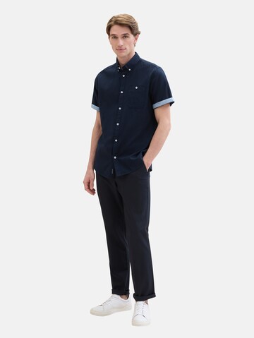 TOM TAILOR Regular Fit Hemd in Blau