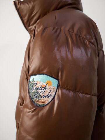 SCOTCH & SODA - Casaco meia-estação em castanho