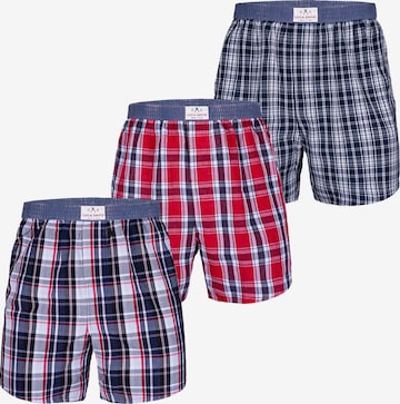 Luca David - Calzoncillo boxer 'Olden Glory' en azul: frente
