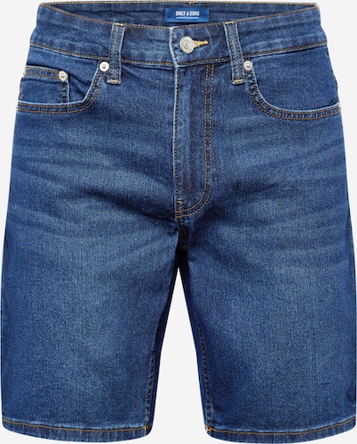 Only & Sons Shorts 'WEFT' in blue denim, Produktansicht