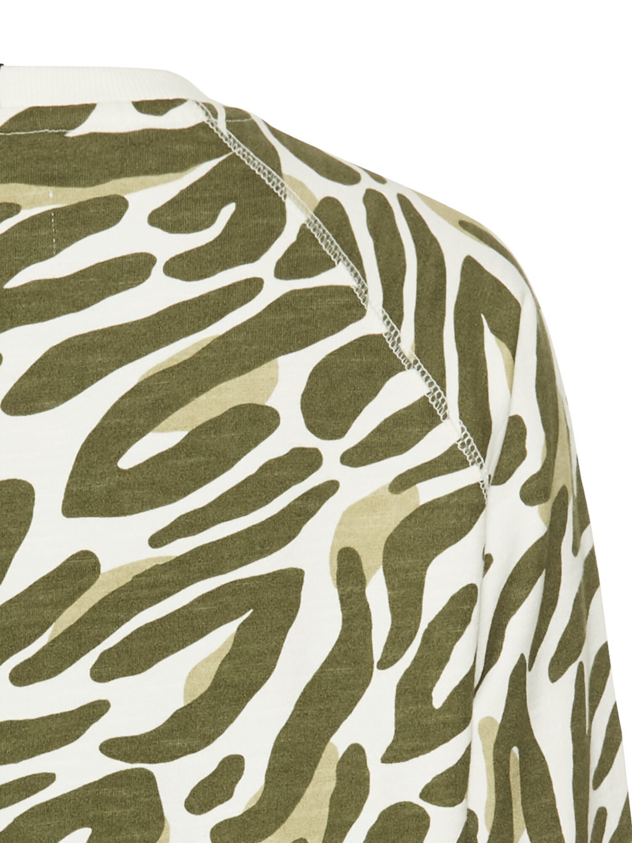 CAMEL ACTIVE Sweatshirt mit Allover-Print in Grün