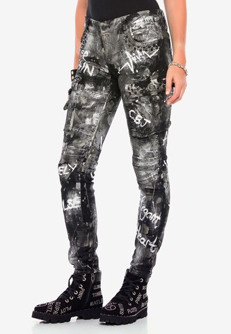 CIPO & BAXX Regular Jeanshose 'WD397' in Schwarz