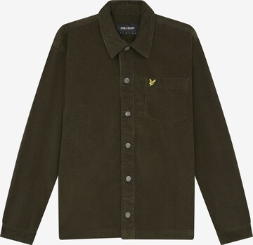 Lyle & Scott Comfort fit Button Up Shirt in Green: front