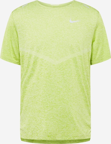 NIKE Performance shirt 'Rise 365' in Green: front