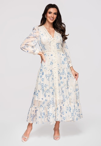 Robe Ombre en beige : devant