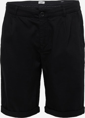 MEXX Kalhoty se sklady v pase – černá: přední strana
