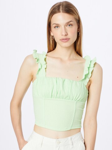 Gina Tricot Top 'Pella' in Groen: voorkant