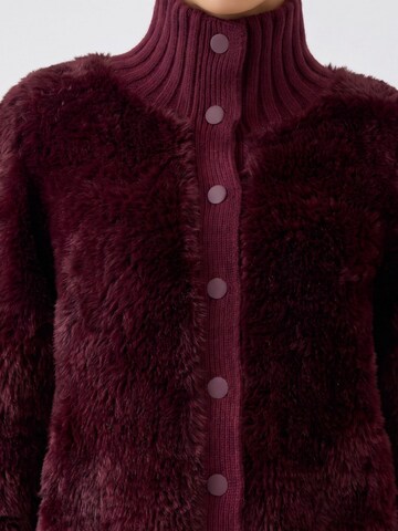 OUI Knit Cardigan in Red