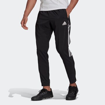 Coupe slim Pantalon de sport 'Tiro 21 ' ADIDAS SPORTSWEAR en noir : devant