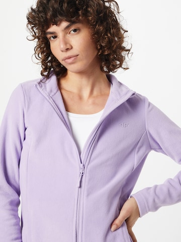 4F Athletic Fleece Jacket in Purple