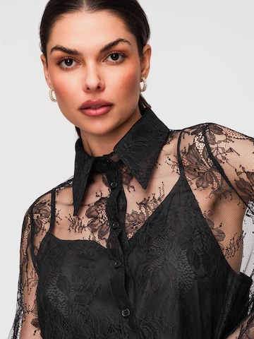 Ombre Blouse in Black