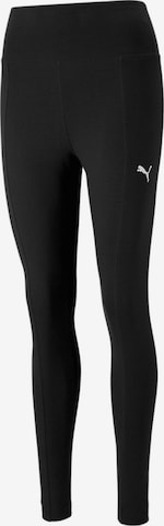 PUMA Skinny Leggings in Black: front