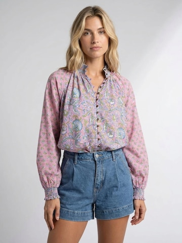 Miss June - Blusa 'Blouse Raquel' en rosa: frente