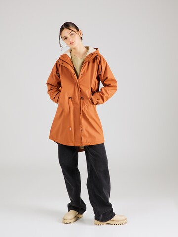 Derbe Raincoat 'Friese' in Brown: front