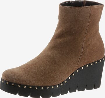 GABOR Ankle Boots in Brown: front