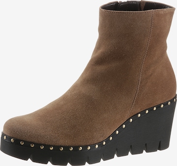 GABOR Ankle Boots in Brown: front