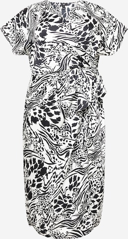 River Island Plus - Vestido em branco: frente