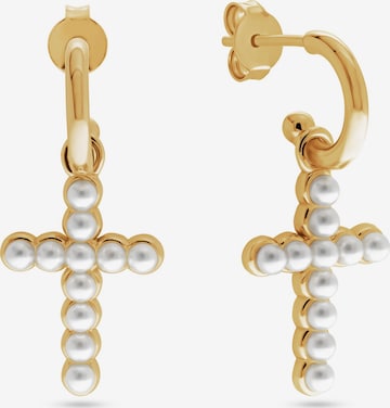 CHRIST Earrings in Gold: front