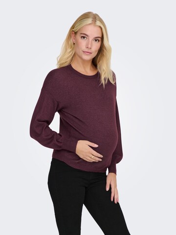 Pullover di Only Maternity in rosso: frontale
