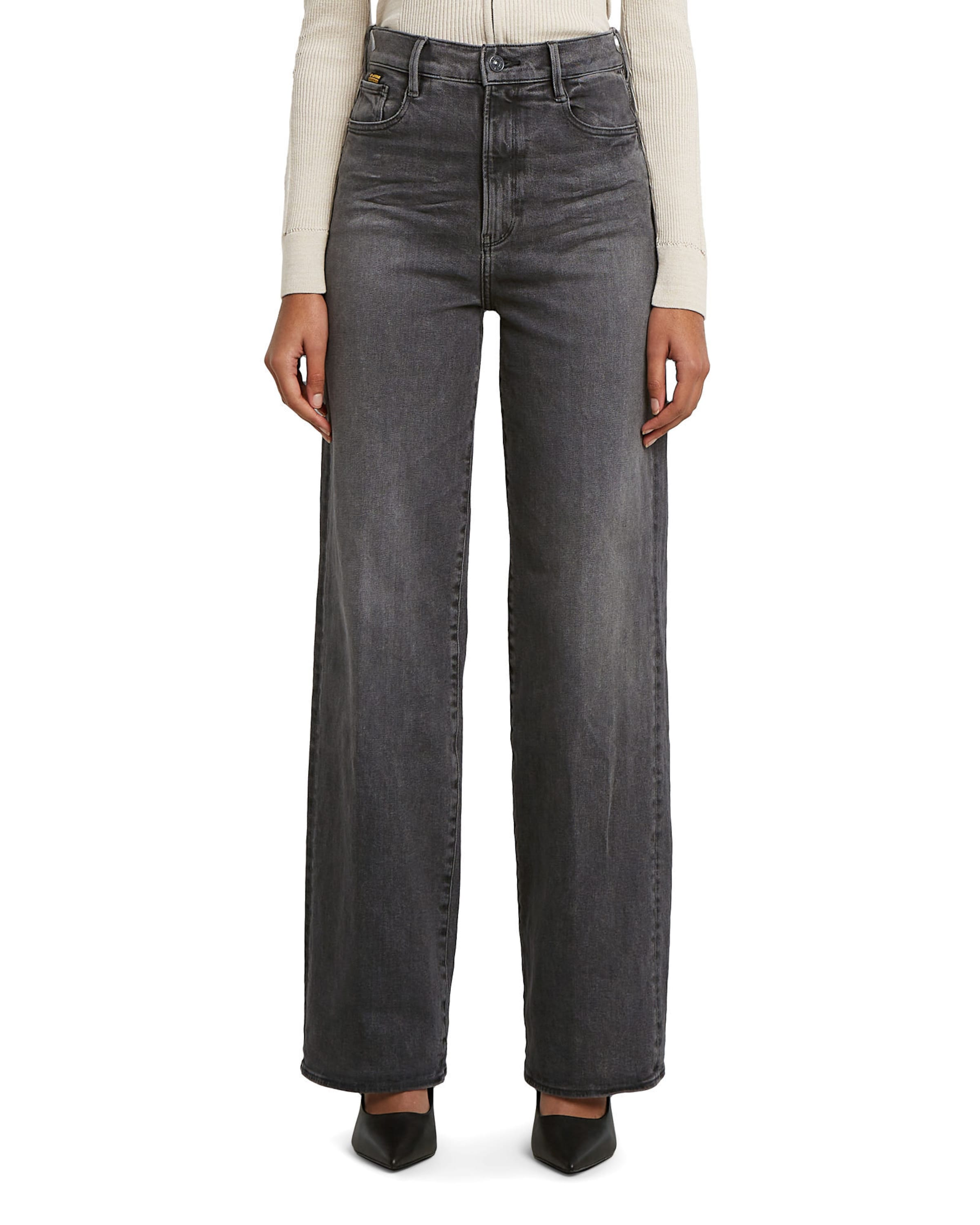 G-STAR Wide leg Jeans 'Deck 2.0' in Black: front