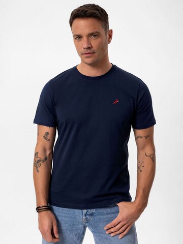 T-Shirt Moxx Paris en bleu : devant