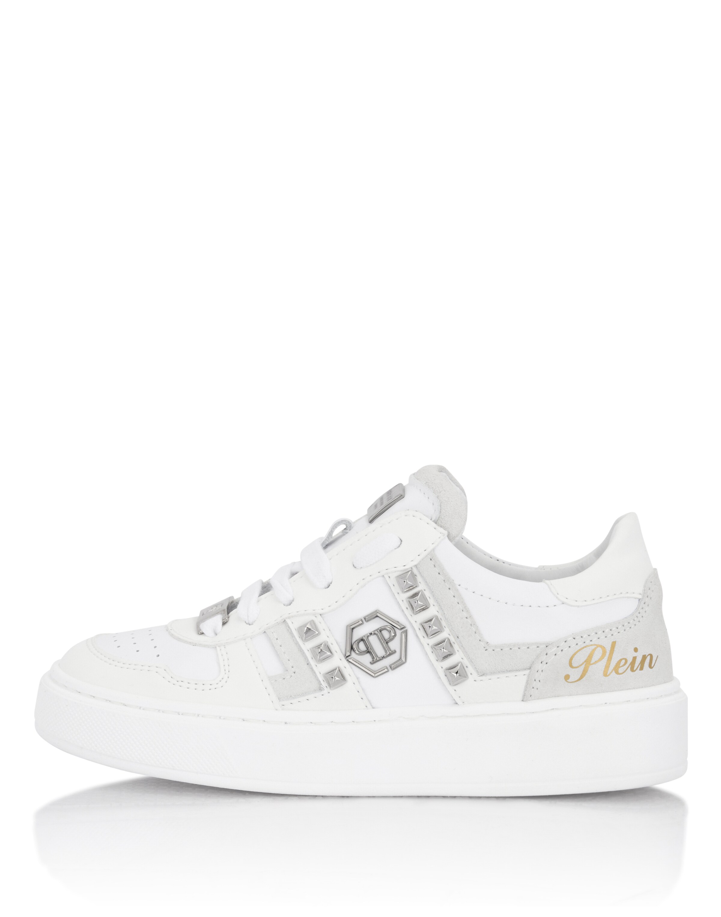 Baskets Philipp Plein en blanc : devant