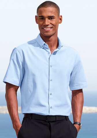 H.I.S Regular fit Button Up Shirt in Blue