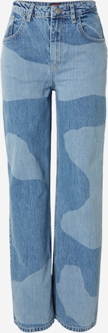 Misspap Wide leg Jeans in Blue: front