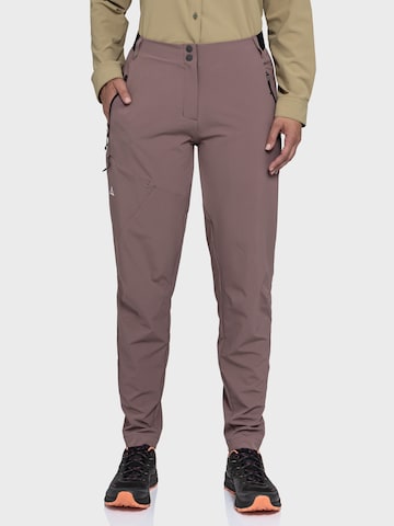 Regular Pantalon outdoor ' Hiking Pants Style Blaustein WMS ' Schöffel en violet : devant