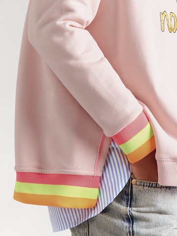 Sweat-shirt 'Namasté' miss goodlife en rose