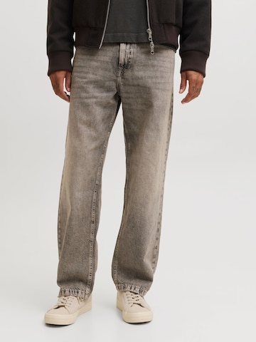 JACK & JONES Loosefit Τζιν 'JJIEDDIE JJCREW' σε γκρι: μπροστά