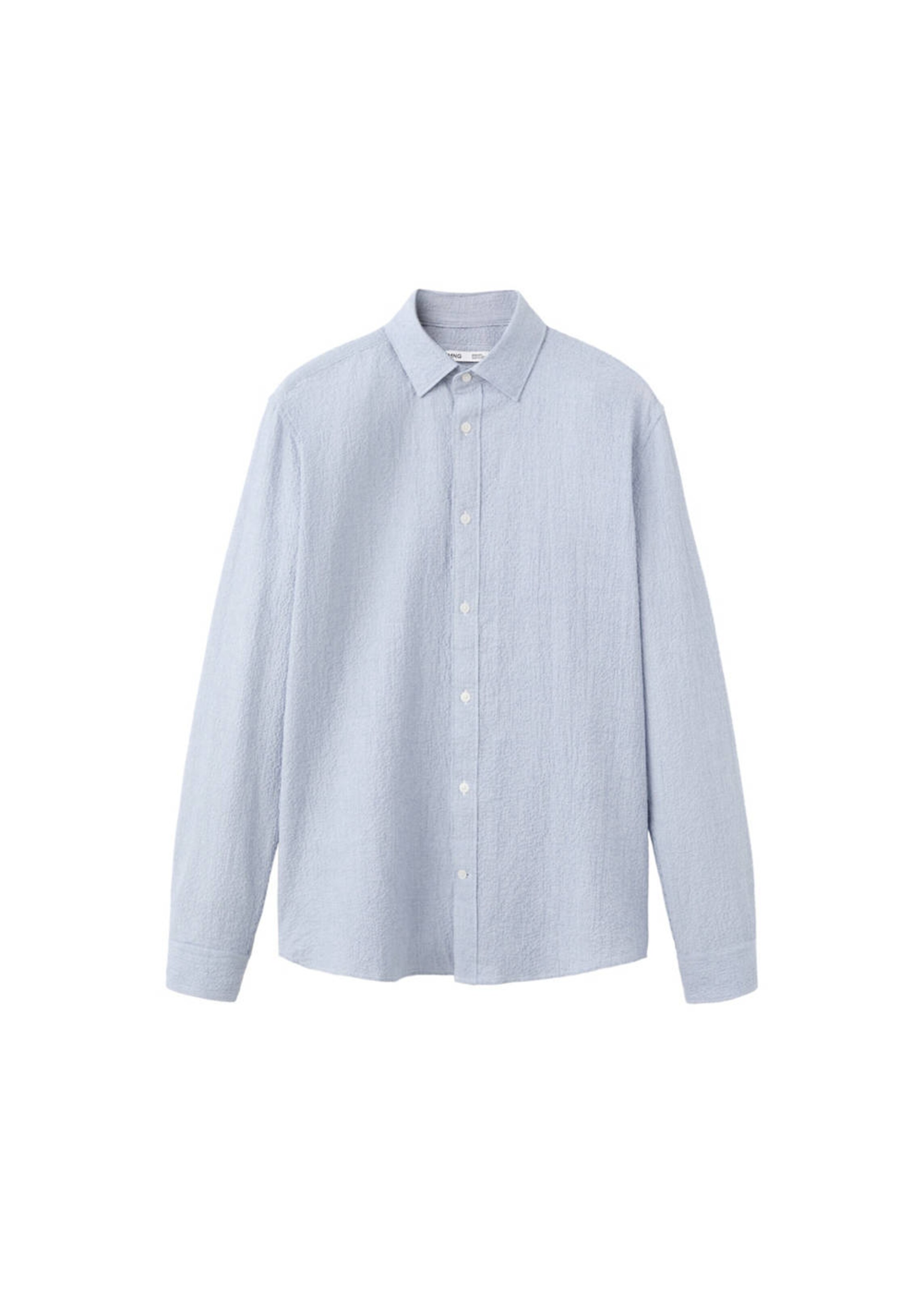MANGO MAN Button Up Shirt 'Kissos' in XS in Blue / Pastel blue, Item view