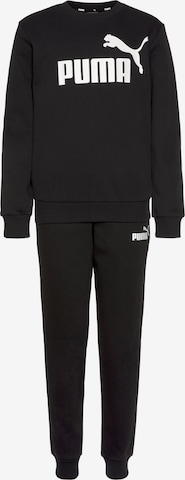 PUMA Sweatsuit in Black: front