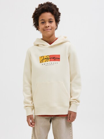 Jack & Jones Junior Sweatshirt 'JORFrederiksberg' i beige: forside