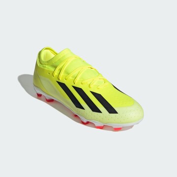 ADIDAS PERFORMANCE Soccer Cleats 'X Crazyfast League' in Yellow: front