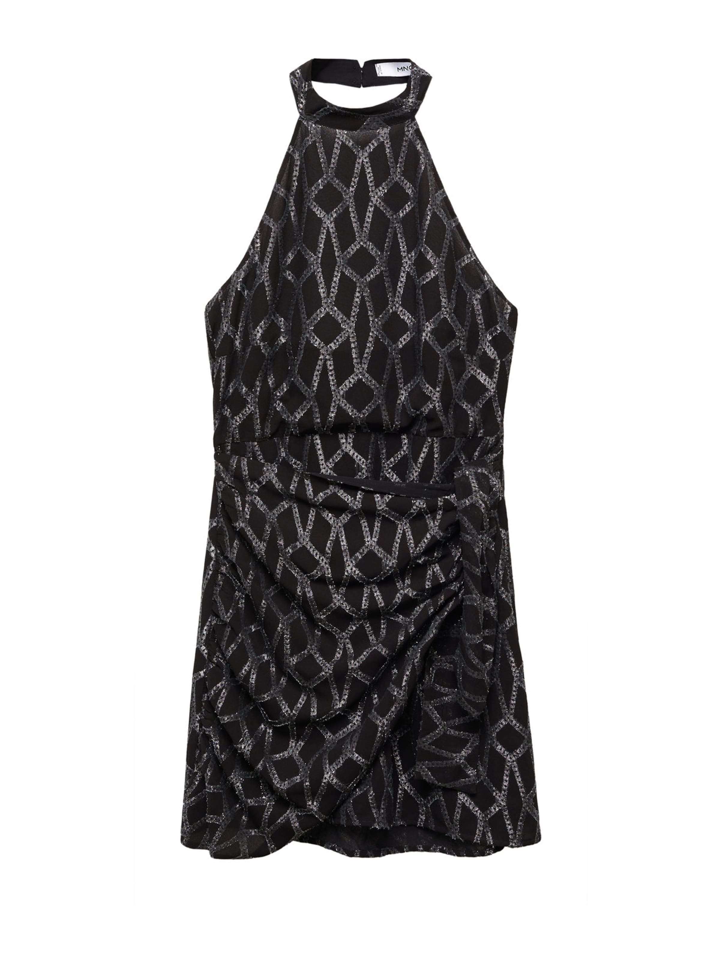 MANGO Obleka 'Night' | črna barva: sprednja stran