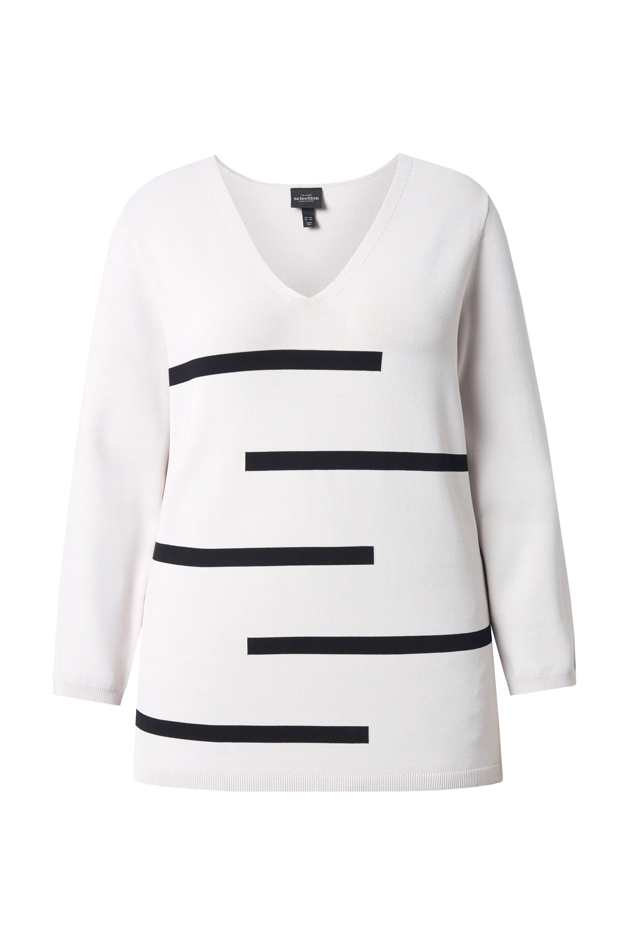 Ulla Popken Trui in Wit: voorkant