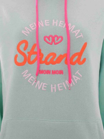 Zwillingsherz Sweatshirt 'Meine Heimat' in Blauw