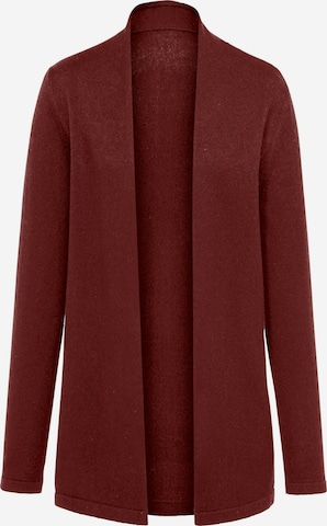 Peter Hahn Knit Cardigan 'Caro' in Red: front