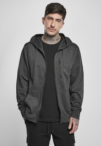 SOUTHPOLE - Sudadera con cremallera en gris: frente