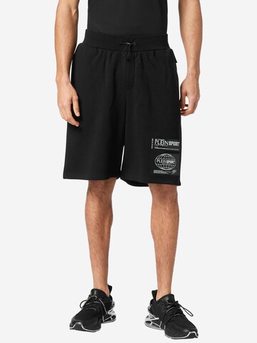 Plein Sport Regular Shorts in Schwarz: Vorderseite