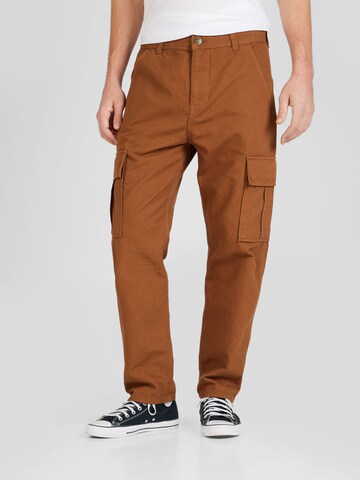 Regular Pantalon cargo Lee en marron : devant