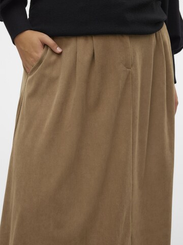 Vero Moda Curve Rok 'VILJA' in Bruin