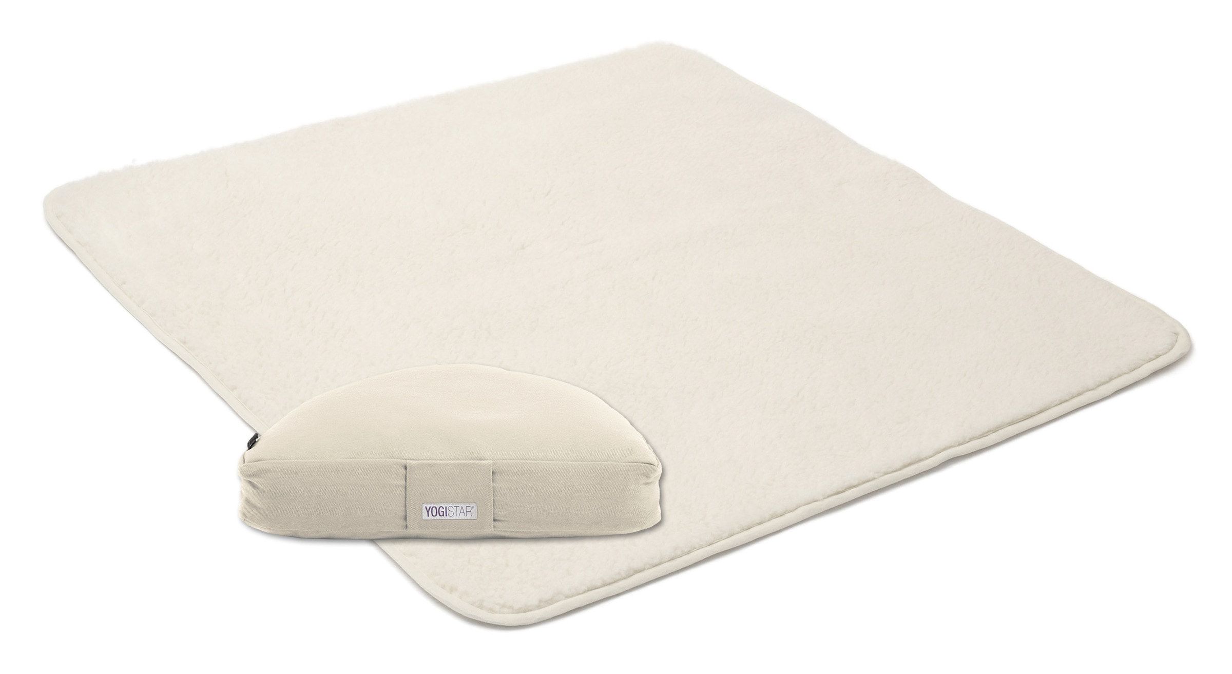 YOGISTAR.COM Set 'Calm Edition - Meditation Natur' in Weiß: Vorderseite