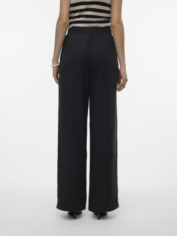 VERO MODA Wide leg Broek 'BREE' in Zwart