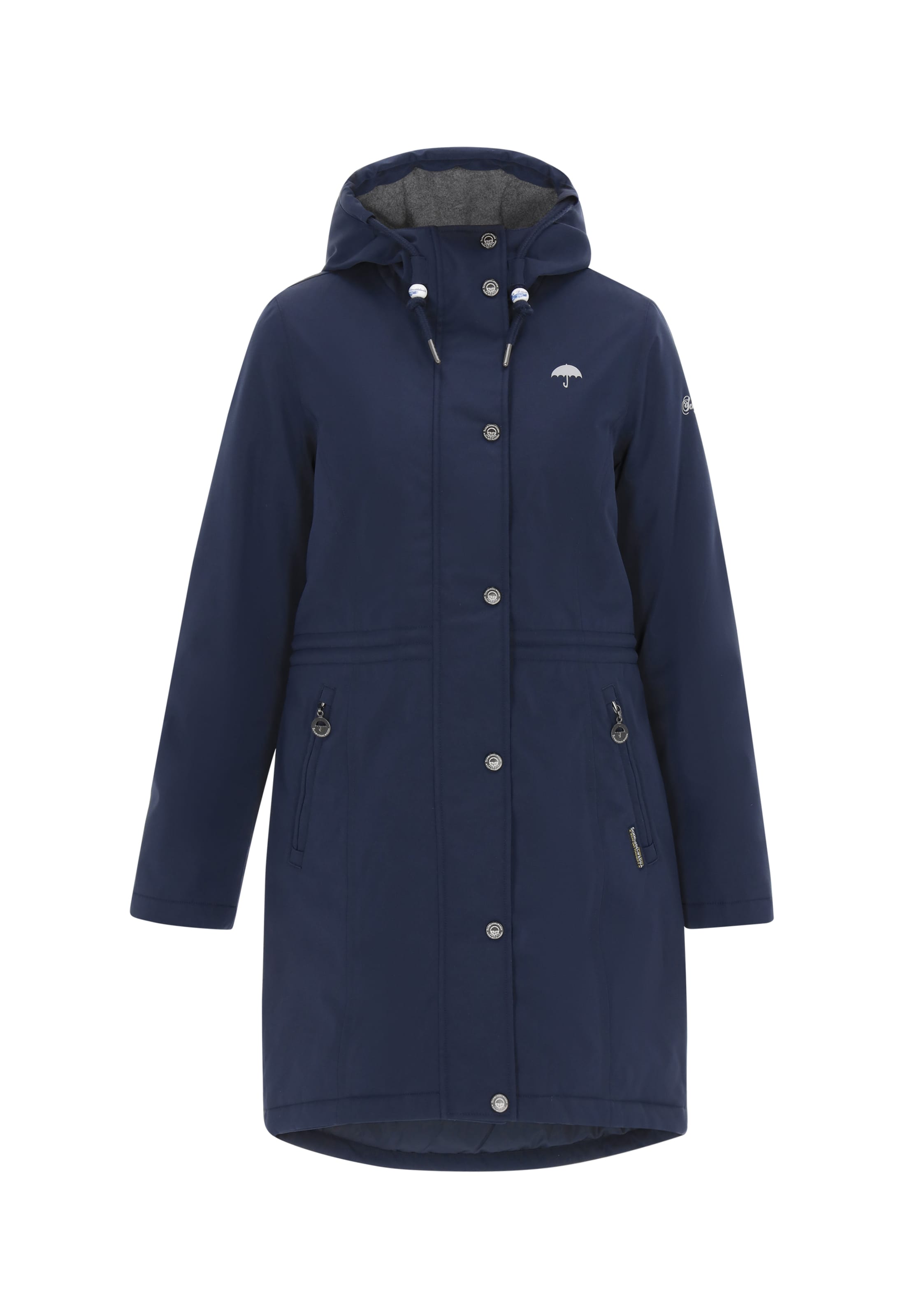 Schmuddelwedda Übergangsparka in Blau: Vorderseite